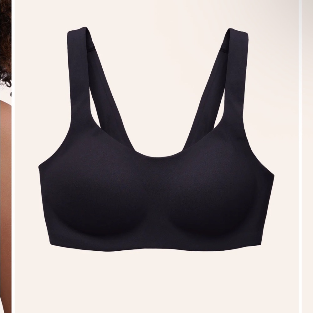 Black Racerback Full-Coverage Bra